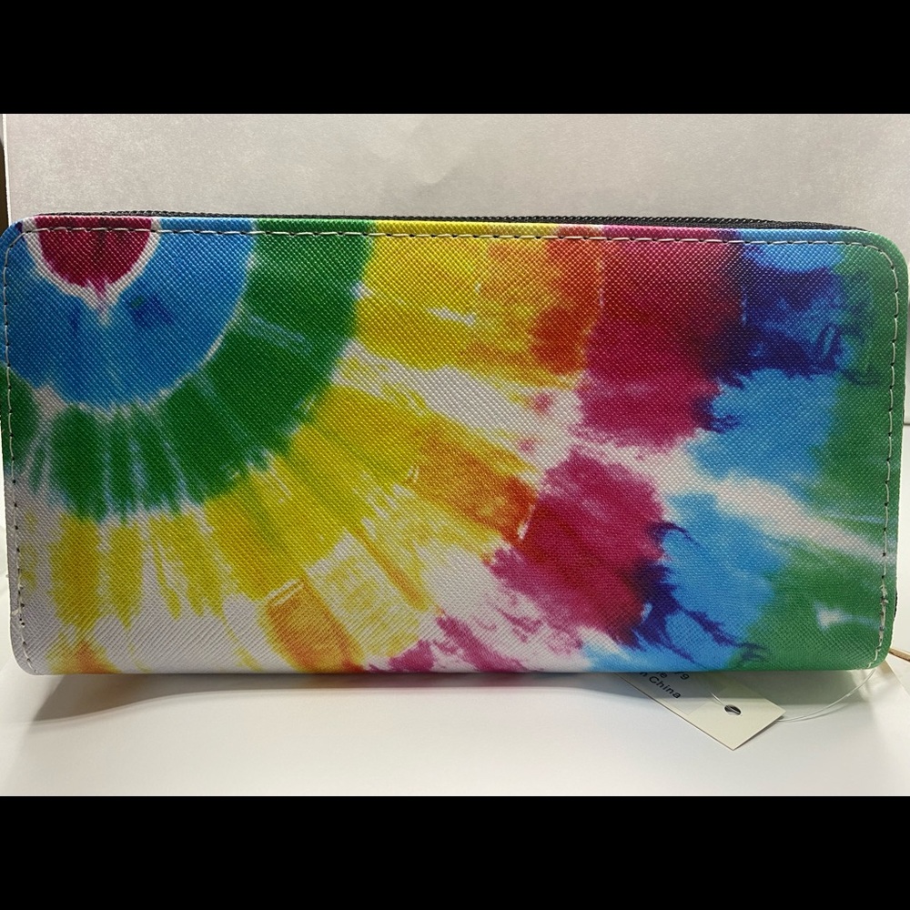Tie Dye Zip Around Wallet